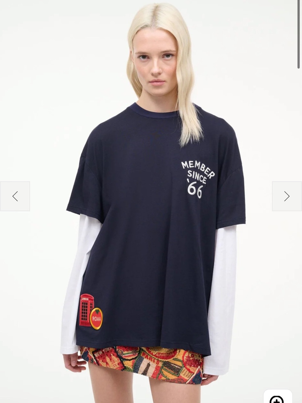 NWT STAUD William Tea, Amex Member Since Navy, size XS/S